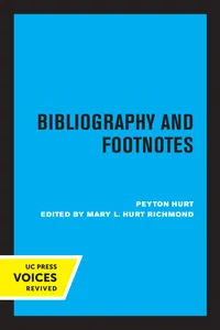 Bibliography and Footnotes, Third Edition_cover