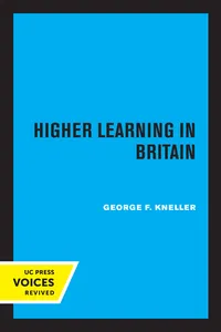 Higher Learning in Britain_cover