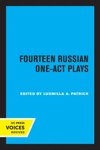 Fourteen Russian One-Act Plays_cover
