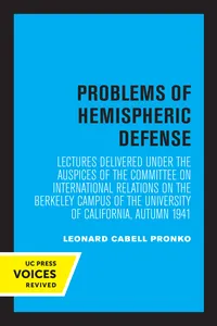 Problems of Hemispheric Defense_cover