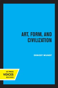 Art, Form, and Civilization_cover
