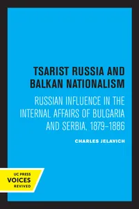 Tsarist Russia and Balkan Nationalism_cover
