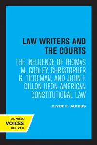 Law Writers and the Courts_cover