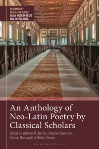 An Anthology of Neo-Latin Poetry by Classical Scholars_cover