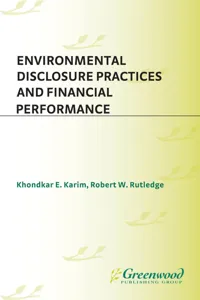 Environmental Disclosure Practices and Financial Performance_cover