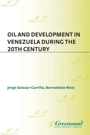 Oil and Development in Venezuela during the 20th Century