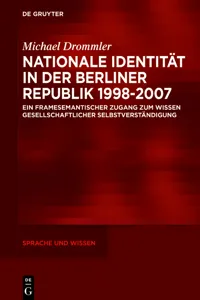 Nationale Identität in der Berliner Republik 1998–2007_cover