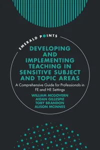Developing and Implementing Teaching in Sensitive Subject and Topic Areas_cover