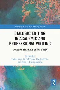 Dialogic Editing in Academic and Professional Writing_cover