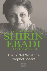 An Appeal by Shirin Ebadi to the world_cover