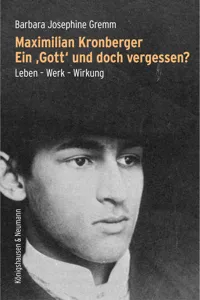 Maximilian Kronberger. Ein ›Gott‹ und doch vergessen?_cover