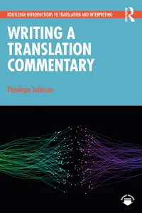 Writing a Translation Commentary_cover