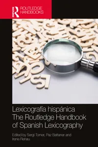 Lexicografía hispánica / The Routledge Handbook of Spanish Lexicography_cover