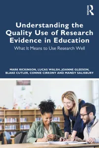 Understanding the Quality Use of Research Evidence in Education_cover