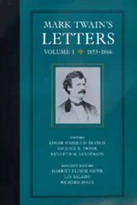 Mark Twain's Letters, Volume 1_cover