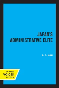 Japan's Administrative Elite_cover