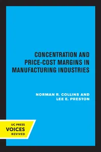 Concentration and Price-Cost Margins in Manufacturing Industries_cover