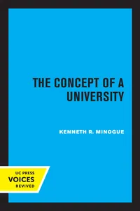 The Concept of a University_cover