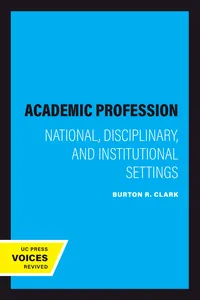 The Academic Profession_cover