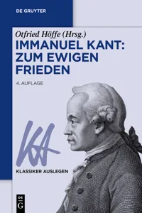 Immanuel Kant: Zum ewigen Frieden_cover
