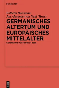 Germanisches Altertum und Europäisches Mittelalter_cover