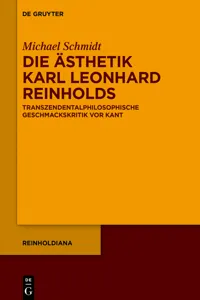 Die Ästhetik Karl Leonhard Reinholds_cover