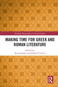 Making Time for Greek and Roman Literature_cover