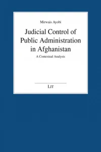 Judicial Control of Public Administration in Afghanistan_cover