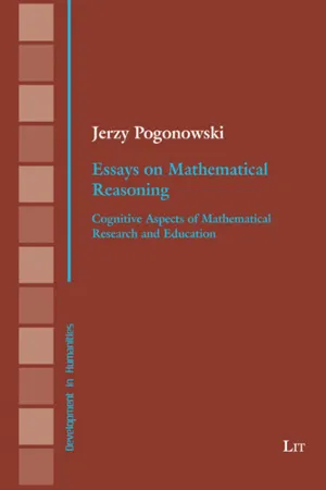 Essays on mathematical reasoning : cognitive aspects of mathematical research and education