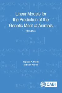 Linear Models for the Prediction of the Genetic Merit of Animals_cover