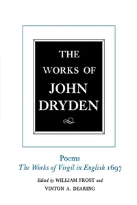 The Works of John Dryden, Volume V_cover
