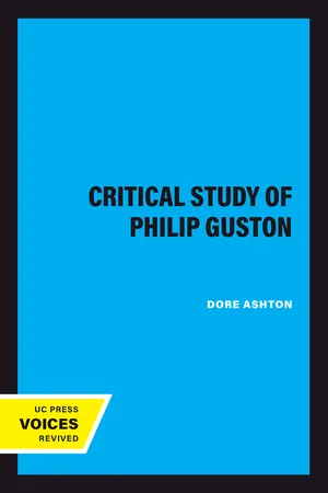 A Critical Study of Philip Guston