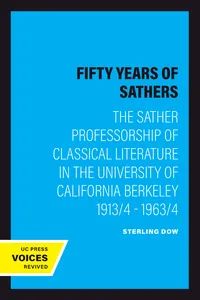 Fifty Years of Sathers_cover