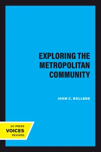 Exploring the Metropolitan Community_cover