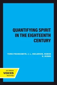 The Quantifying Spirit in the Eighteenth Century_cover