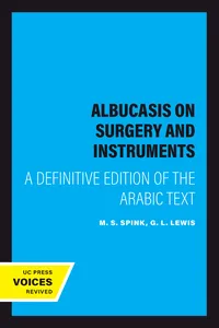 Albucasis On Surgery and Instruments_cover
