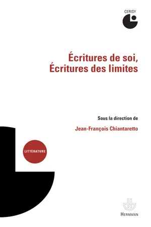 Écritures de soi, Écritures des limites