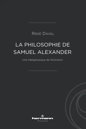 La Philosophie de Samuel Alexander