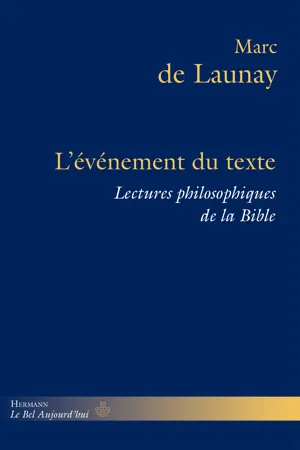 L'événement du texte