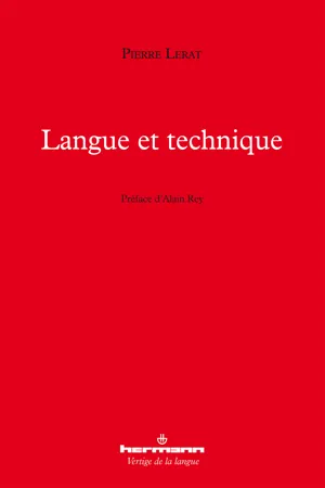 Langue et technique