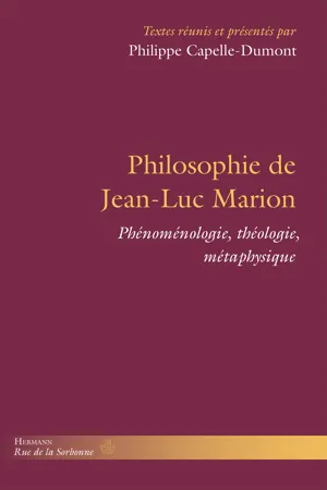 Philosophie de Jean-Luc Marion