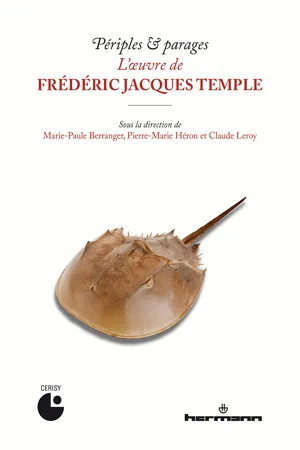 Periples & parages. L'oeuvre de Frédéric Jacques Temple