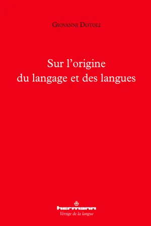 Sur l'origine du langage et des langues