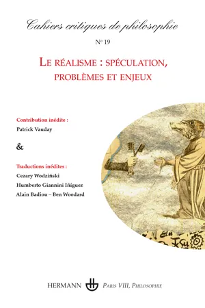 Cahiers critiques de philosophie n°19