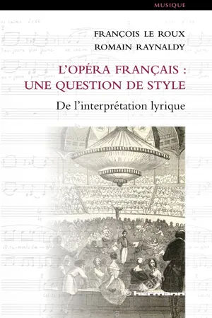 L'opéra français : une question de style