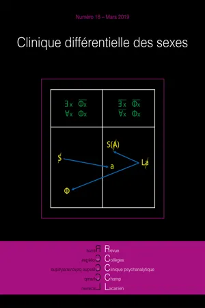 Revue des collèges de clinique psychanalytique du champ lacanien n°18 : Clinique différentielle des sexes