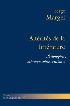 Altérités de la littérature