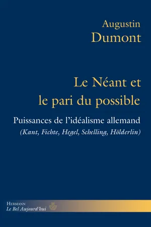 Le Néant et le pari du possible