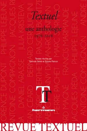 Textuel – une anthologie : 1976-2016