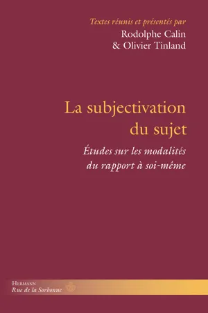 La subjectivation du sujet